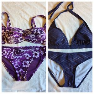 2 bathing suits; 5 pieces